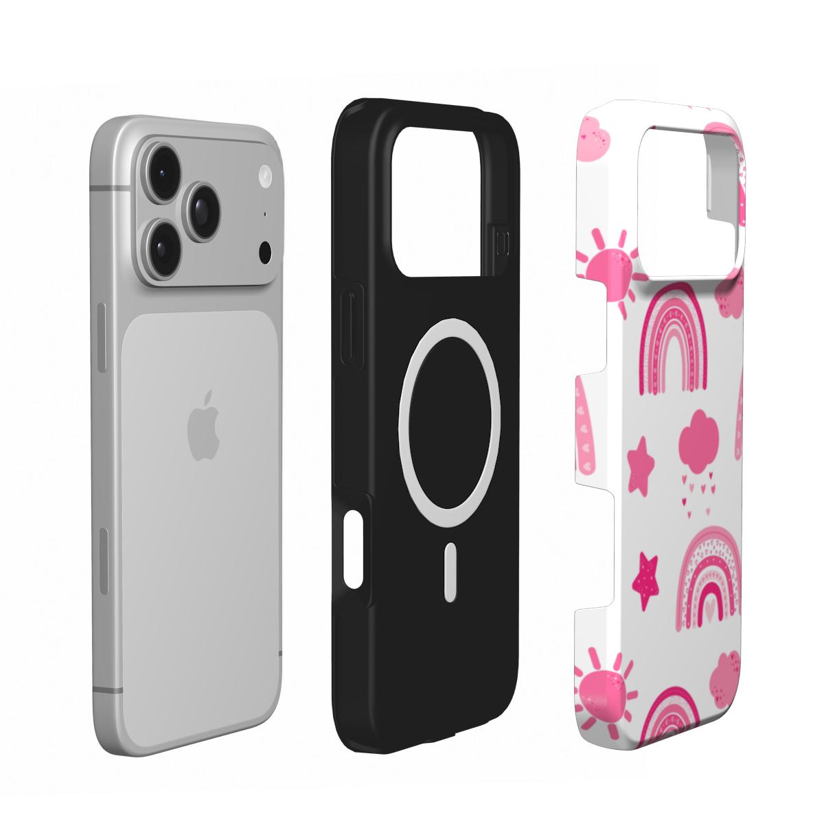 Pink Rainbow phone case – MagSafe iPhone case, second detail view