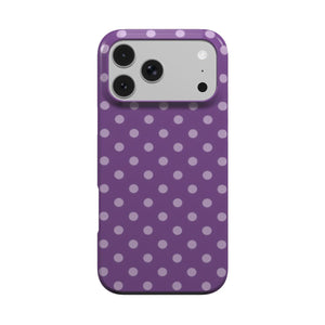 Plum Polka Dot Phone Case