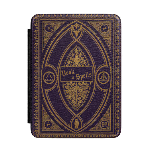 Purple Gothic Spellbook Kindle Case - front view