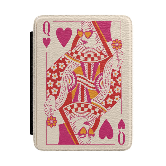 Queen of Hearts Kindle Case - front view