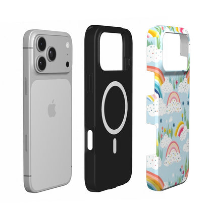 Rainbow Meadow phone case – MagSafe iPhone case, second detail view