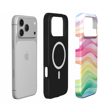 Rainbow Wave phone case – MagSafe iPhone case, second detail view
