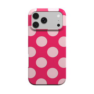 Raspberry Polka Dot Phone Case