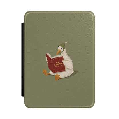 Reading Duck Kindle case — reading duck print