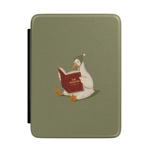 Reading Duck Kindle case — reading duck print