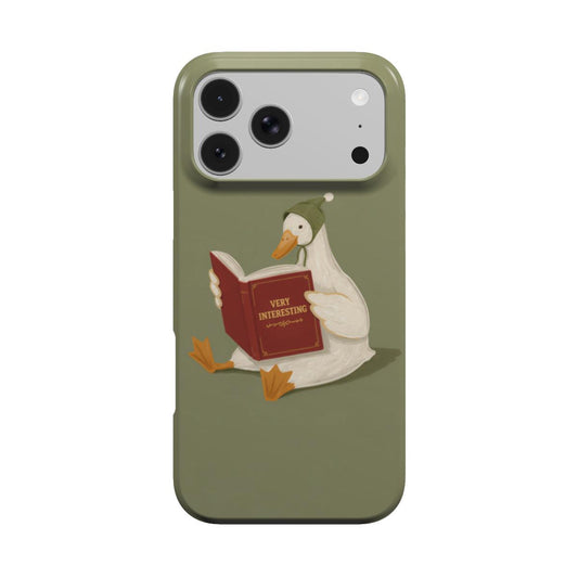 Reading Duck phone case – MagSafe iPhone case, front view