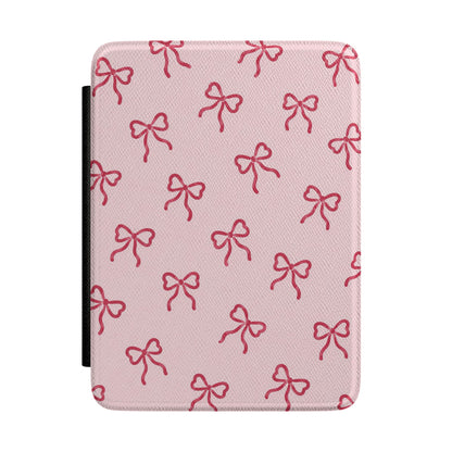 Red Bows Kindle case — red bows print