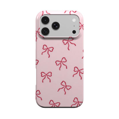 Red Bows phone case – MagSafe iPhone case, front view