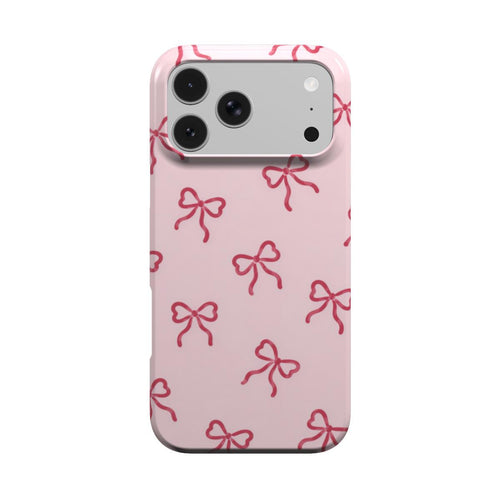 Red Bows phone case – MagSafe iPhone case, front view