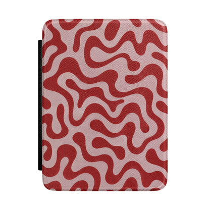 Retro Squiggle Kindle case — retro squiggle print