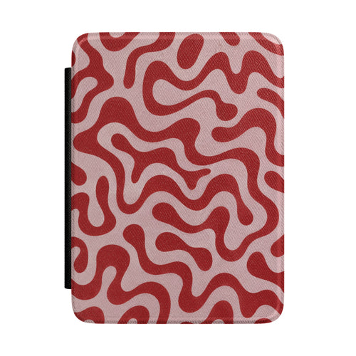 Retro Squiggle Kindle case — retro squiggle print