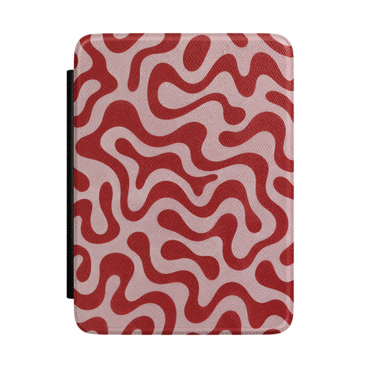 Retro Squiggle Kindle case — retro squiggle print