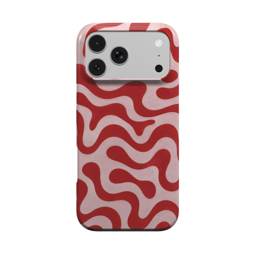 Retro Squiggle phone case – MagSafe iPhone case, front view