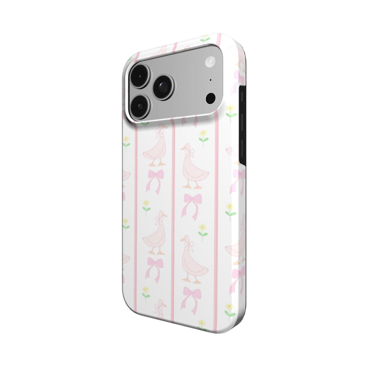 Ribbon Goose phone case – MagSafe iPhone case, detail view