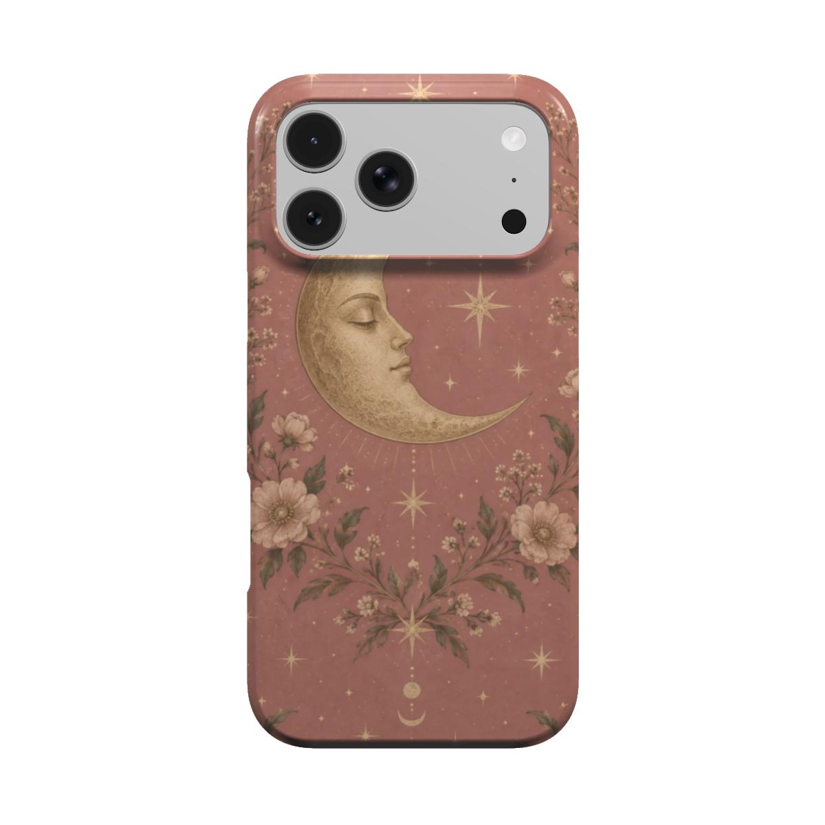 Rose Crescent Moon phone case – MagSafe iPhone case, front view