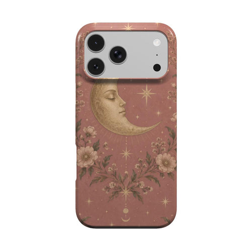 Rose Crescent Moon phone case – MagSafe iPhone case, front view