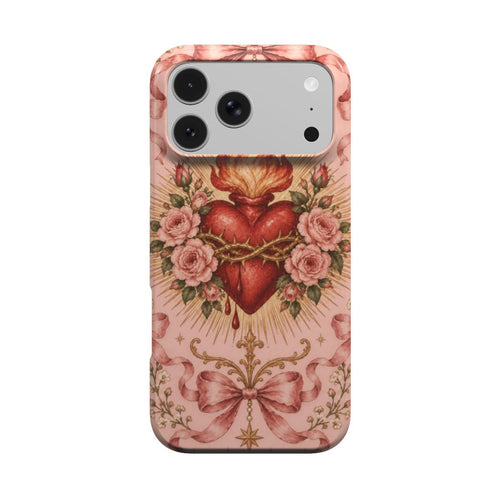 Rose Sacred Heart phone case – MagSafe iPhone case, front view