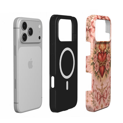 Rose Sacred Heart phone case – MagSafe iPhone case, second detail view