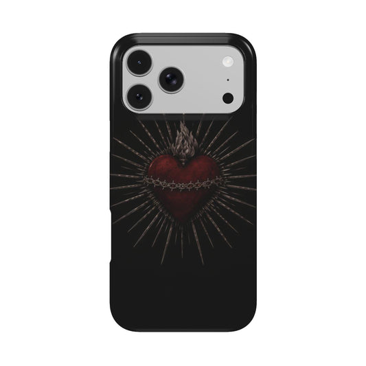 Sacred Heart phone case – MagSafe iPhone case, front view