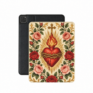 Sacred Heart & Roses iPad Case