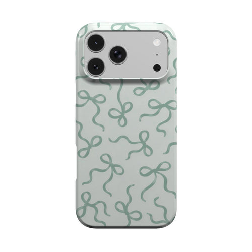 Sage Bows phone case – MagSafe iPhone case, front view