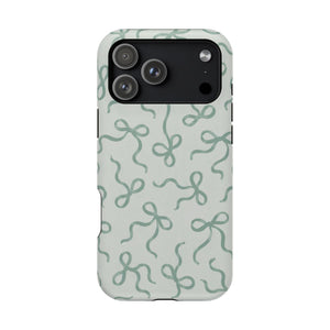 Sage Bows Phone Case — MagSafe Compatible