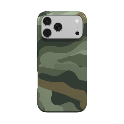 Sage Camo phone case – MagSafe iPhone case, front view