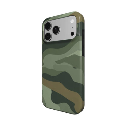 Sage Camo phone case – MagSafe iPhone case, detail view