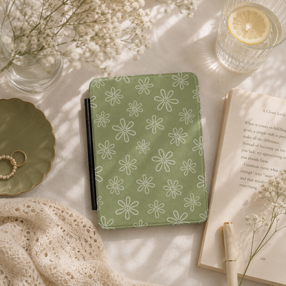 Sage Doodle Daisy Kindle Case - photo 2
