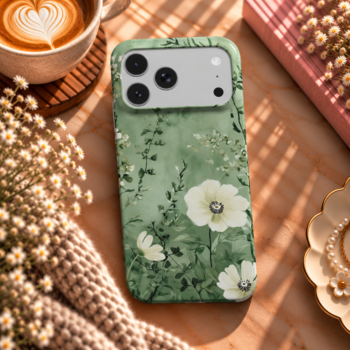 Sage Meadow phone case – MagSafe iPhone case, lifestyle photo