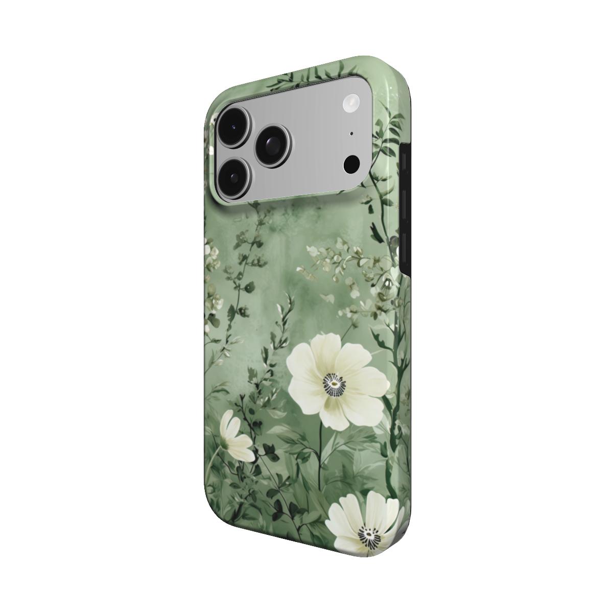 Sage Meadow phone case – MagSafe iPhone case, detail view