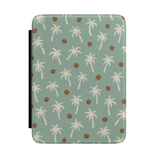 Sage Palm and Coconut Kindle Case - front view