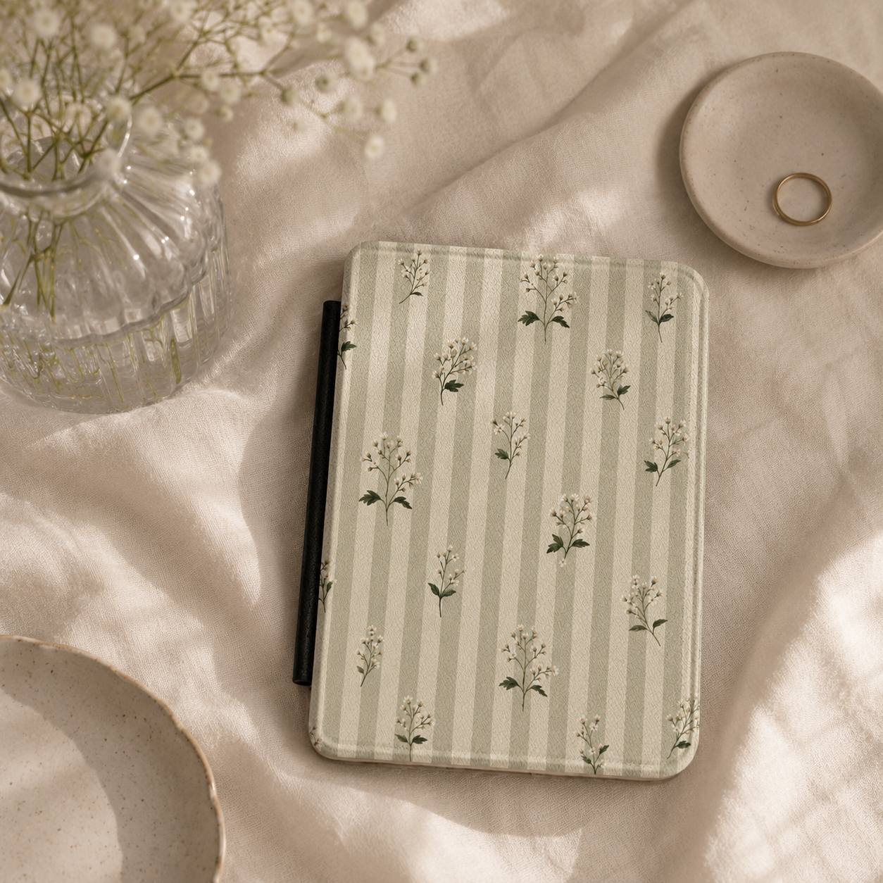Sage Stripe Wildflower Kindle Case - photo 4
