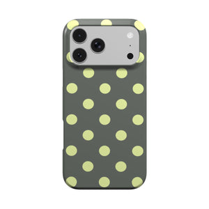 Slate & Lemon Polka Dot Phone Case