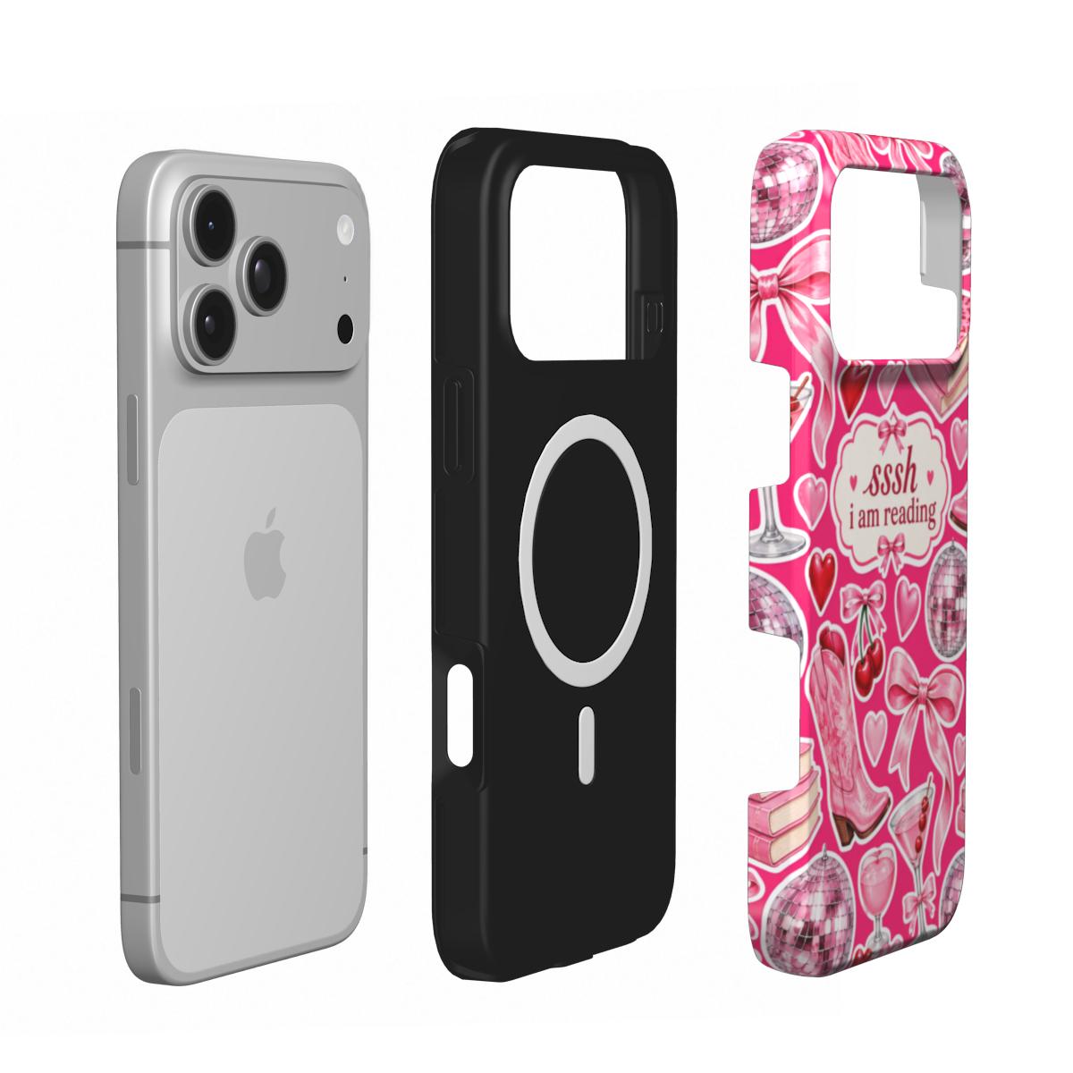 Sssh I Am Reading phone case – MagSafe iPhone case, second detail view
