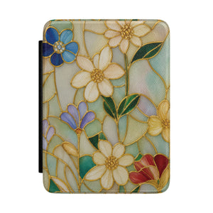 Stained Glass Floral Kindle Case