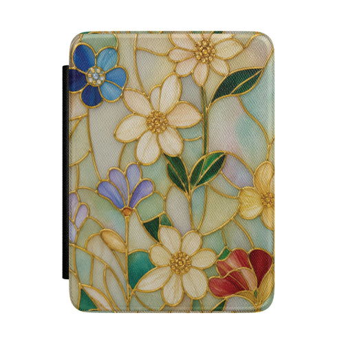 Stained Glass Floral Kindle case — stained glass floral print