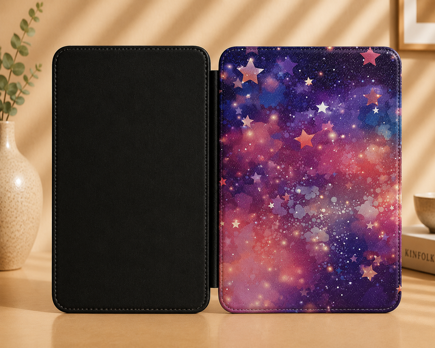 Stardust nebula Kindle case — additional view