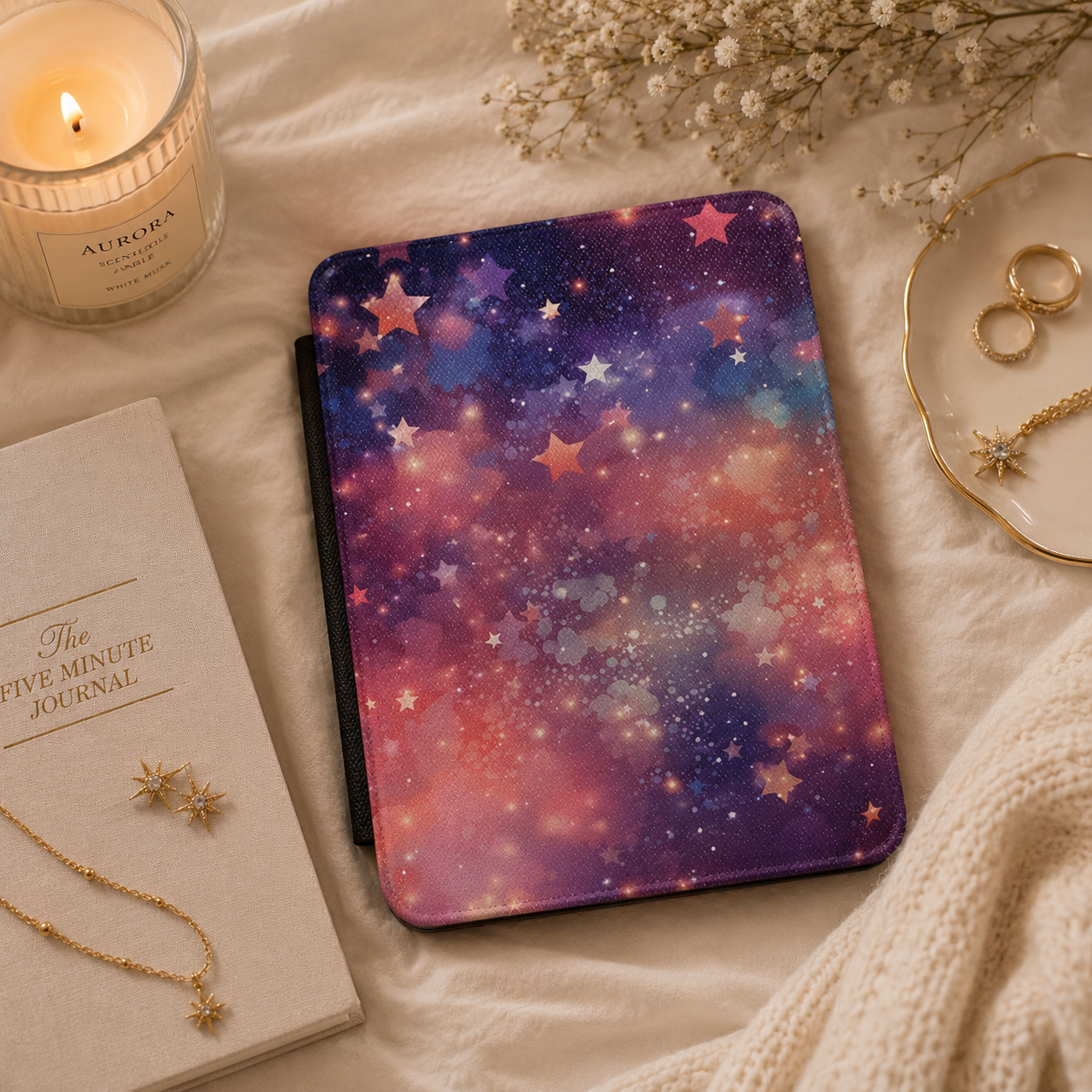 Stardust nebula Kindle case — additional view