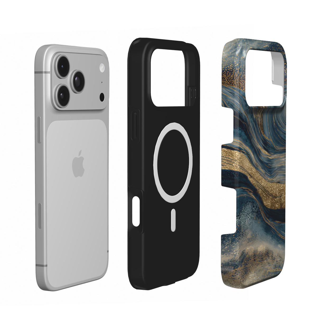 Starry Night Cosmos phone case – MagSafe iPhone case, layer view