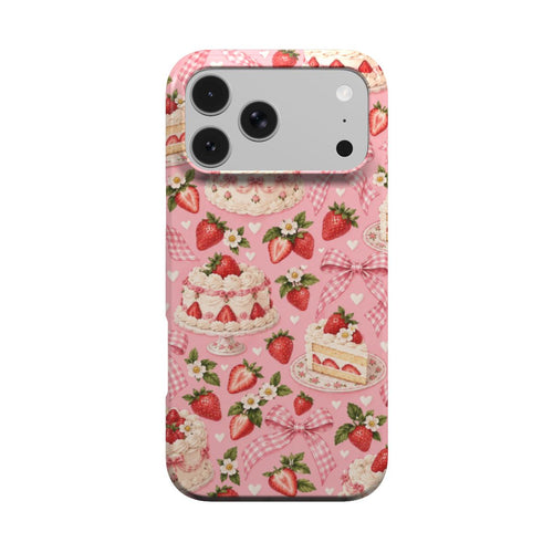 Strawberry Cake phone case – MagSafe iPhone case, front view