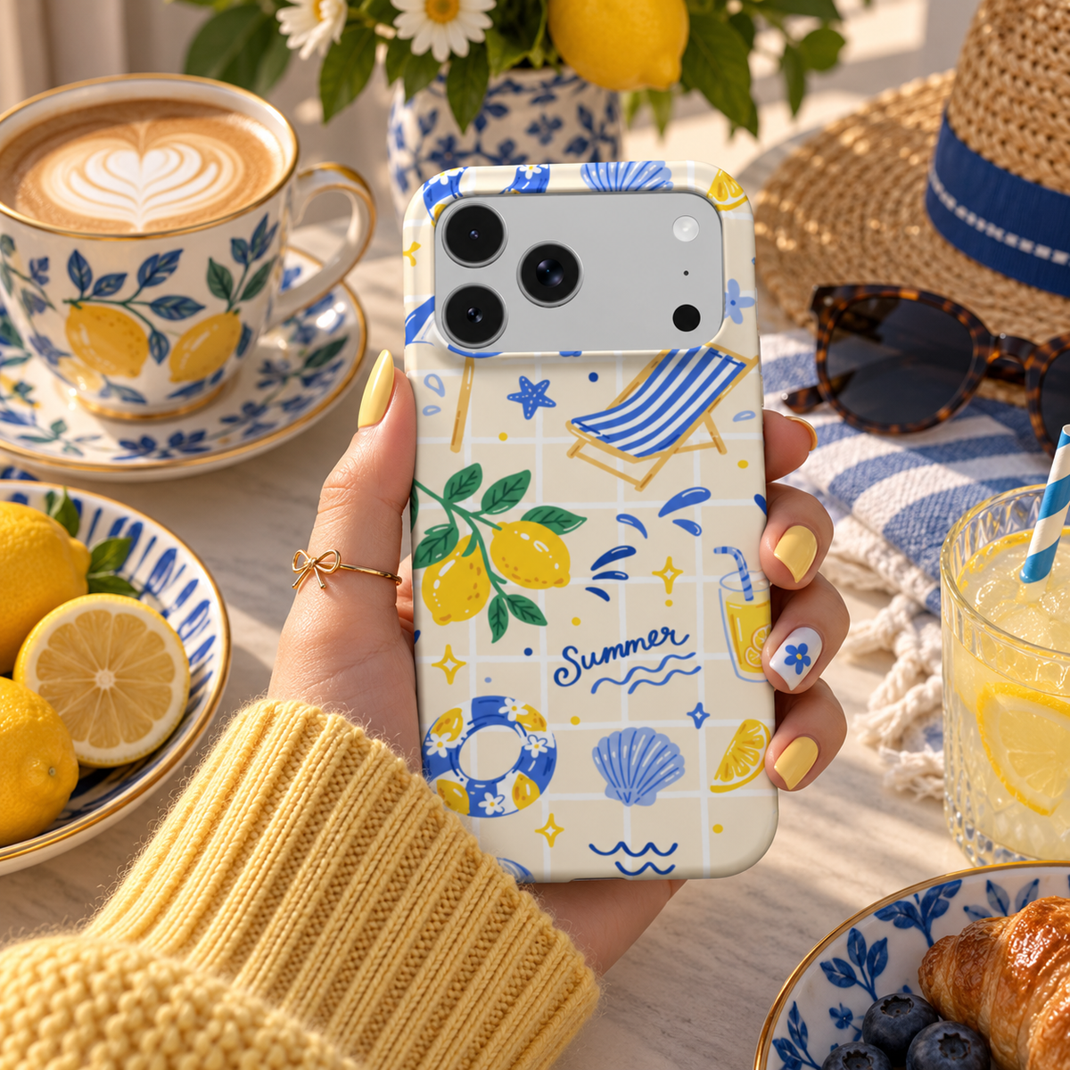Summer Seaside phone case – MagSafe iPhone case, styled photo