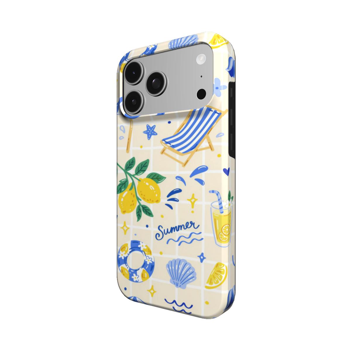 Summer Seaside phone case – MagSafe iPhone case, detail view