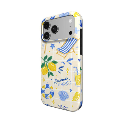 Summer Seaside phone case – MagSafe iPhone case, detail view