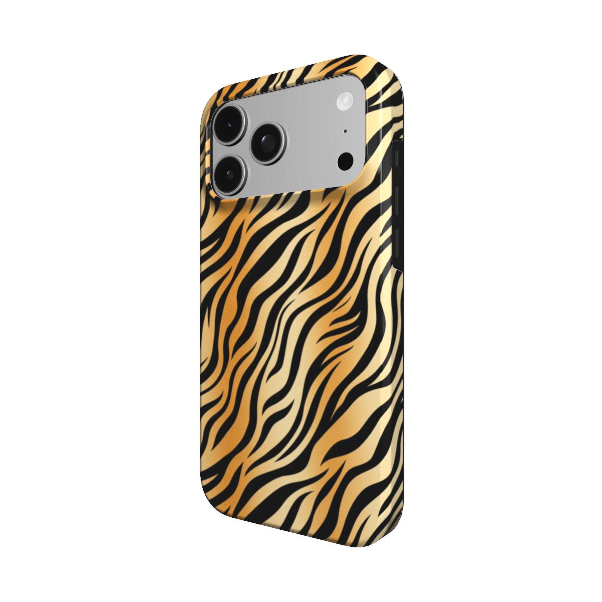 Tiger Stripe phone case – MagSafe iPhone case, detail view