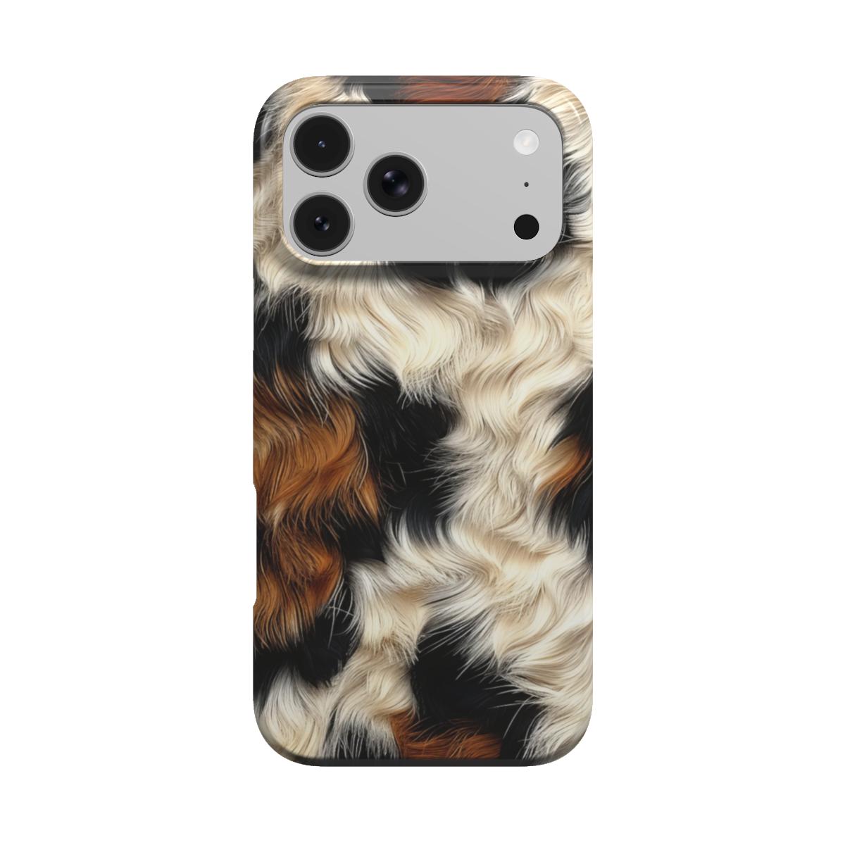 Tricolor Cowhide phone case – MagSafe iPhone case, front view