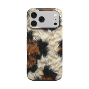 Tricolor Cowhide Phone Case