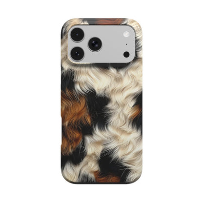 Tricolor Cowhide phone case – MagSafe iPhone case, front view