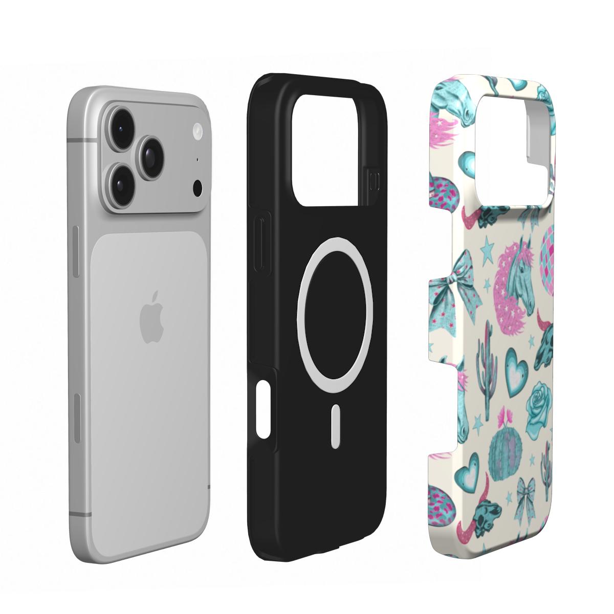 Turquoise Rodeo phone case – MagSafe iPhone case, second detail view