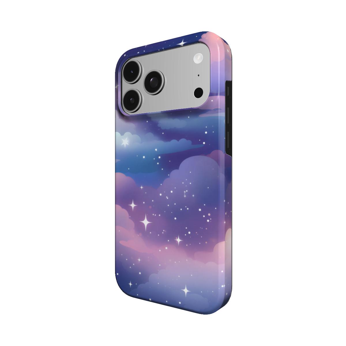 Twilight Clouds phone case – MagSafe iPhone case, detail view